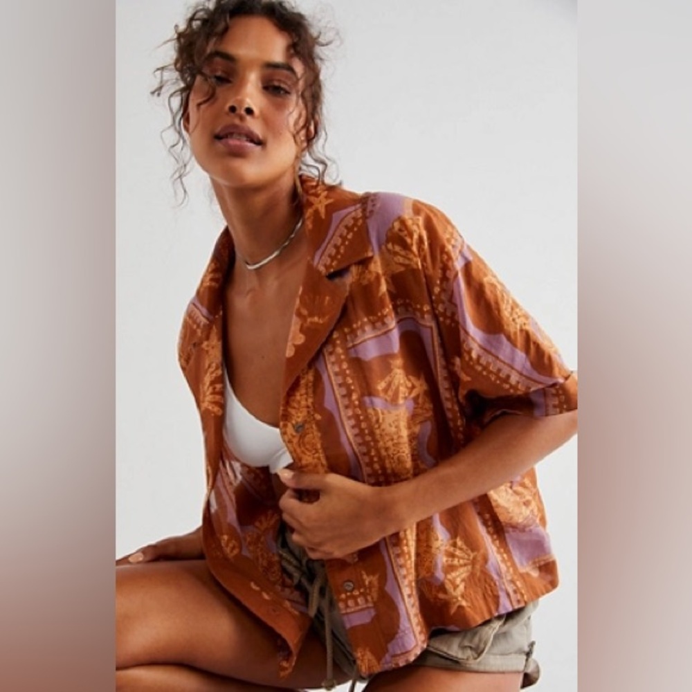 Free People Button-Up Shirt